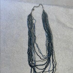 Elegant Multi-Strand Blue Necklace